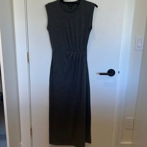 Club Monaco faux wrap dress size small dark gray